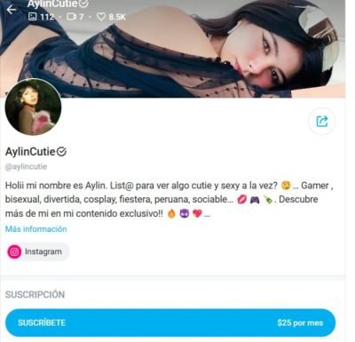 Aylin Criss: Pack fotos, Precio Onlyfans y más