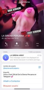 la sirena peruana videos xxx telegram