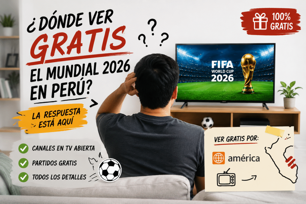 donde ver todos los partidos del mundial 2026 en peru