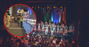 Banda El Recodo improvisa show en Londres y es interrumpida por la policía