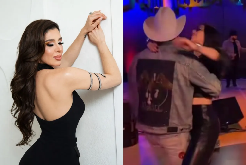 Emma Coronel y Roberto Tapia bailando