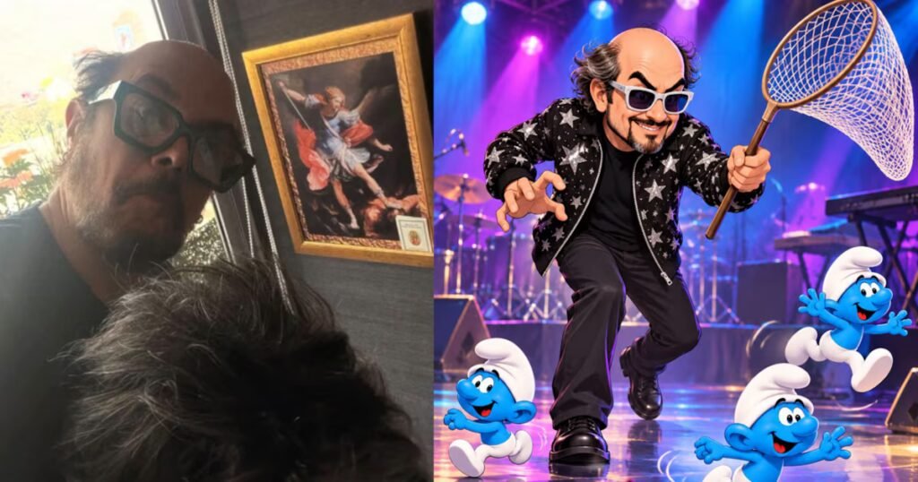 aleks syntek sin peluquín desata memes y comparaciones con gargamel