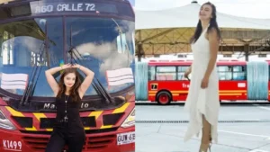 enfermera se casa con un autobús y celebra su amor en redes
