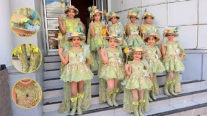 palillonas de Danlí deslumbra con vestido de 14,000 lempiras