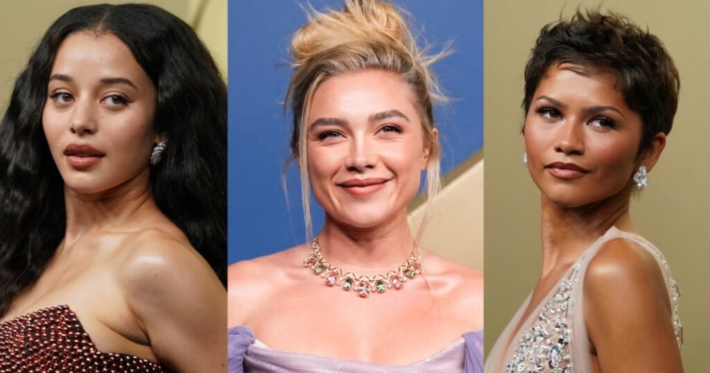 zendaya y florence pugh deslumbran con sus looks en la alfombra roja de los emmys 2026