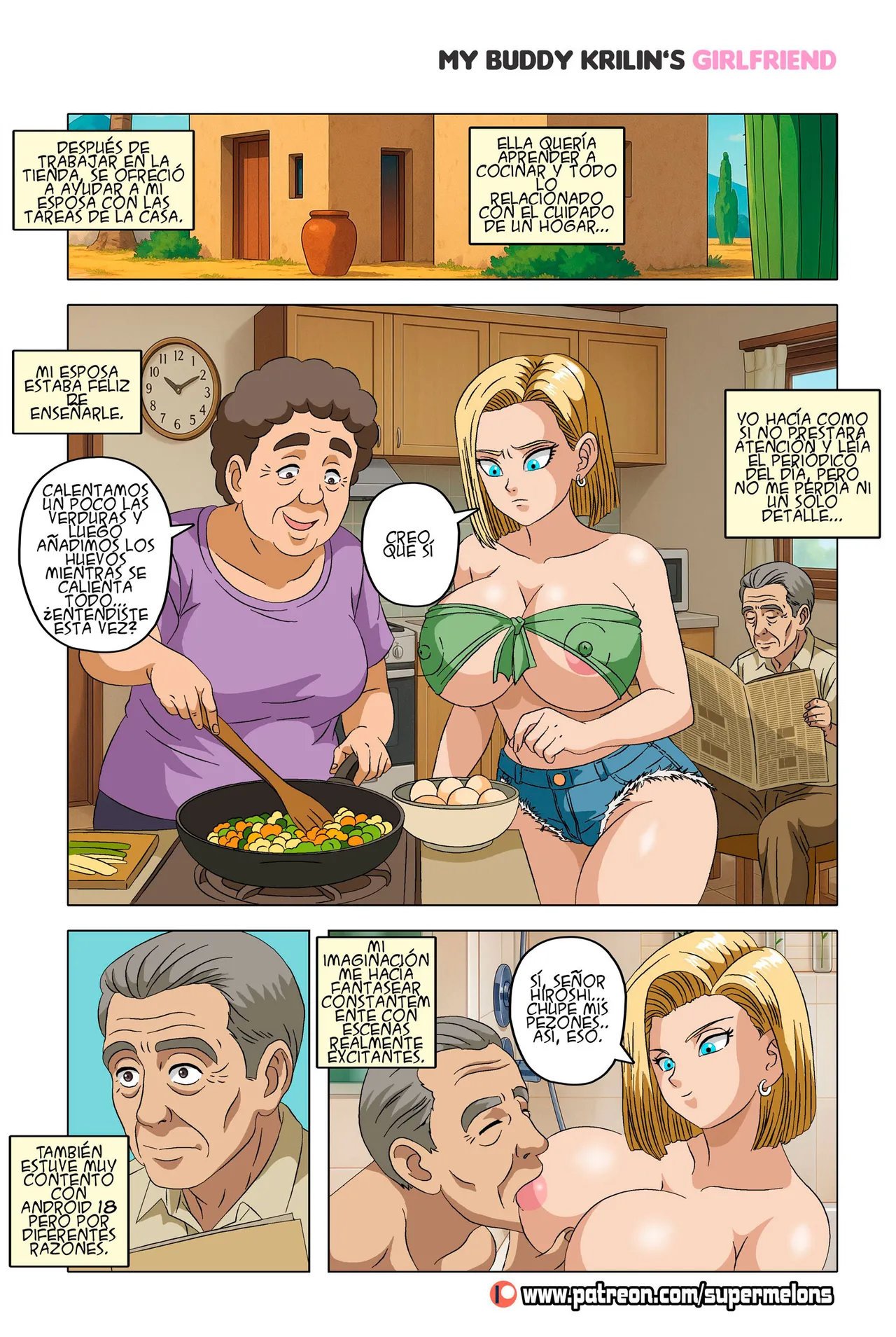 Mi amigo la novia de Krillin - Super Melons — página 10 del cómic de Dragon Ball