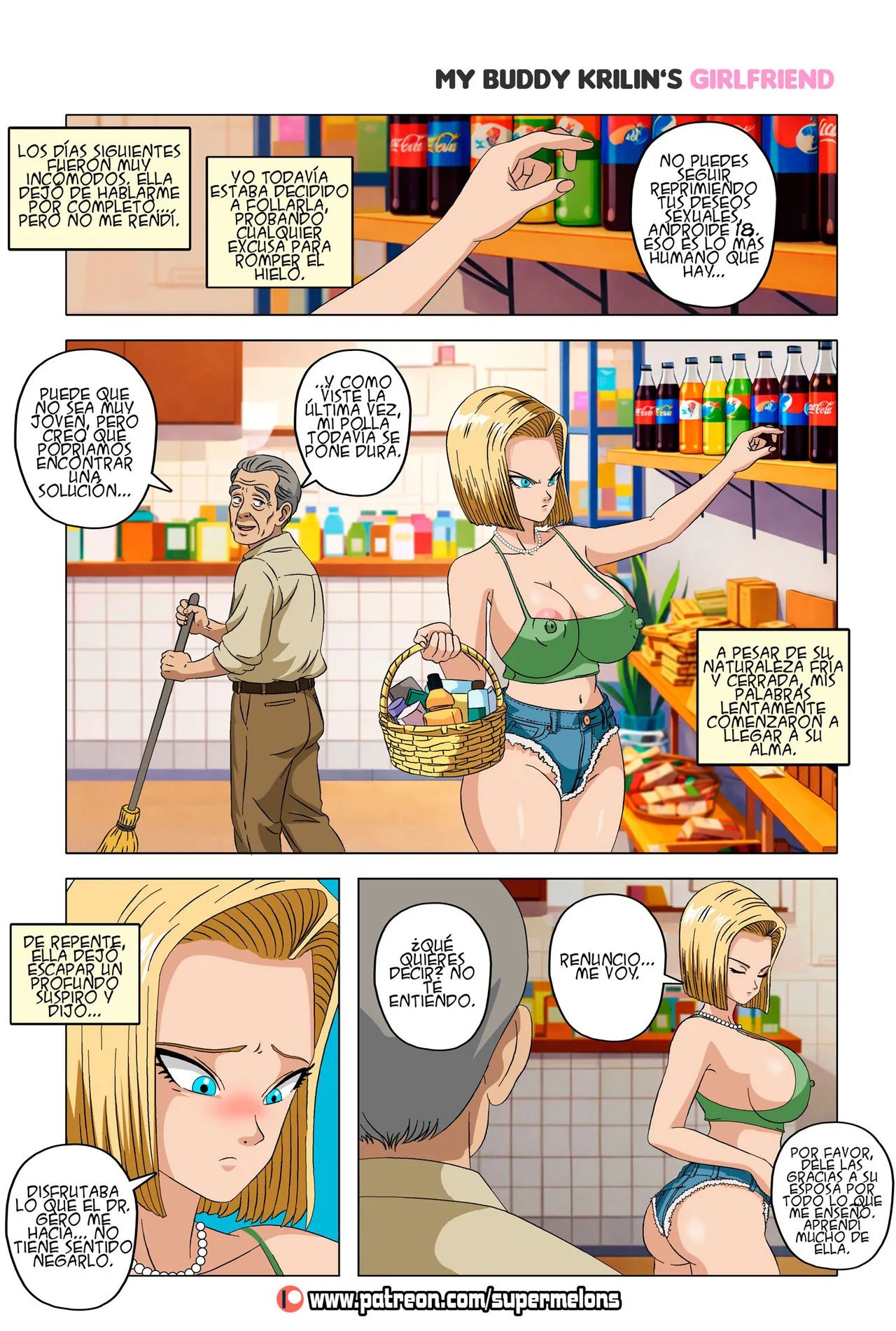 Mi amigo la novia de Krillin - Super Melons en Comic XXX Dragon Ball — página 21 de 36