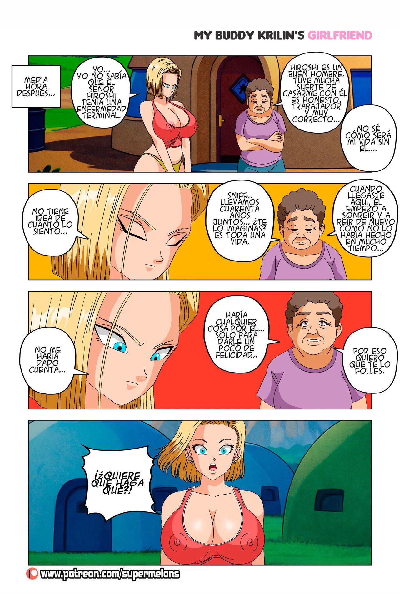 Mi amigo la novia de Krillin - Super Melons — página 34 del cómic de Dragon Ball