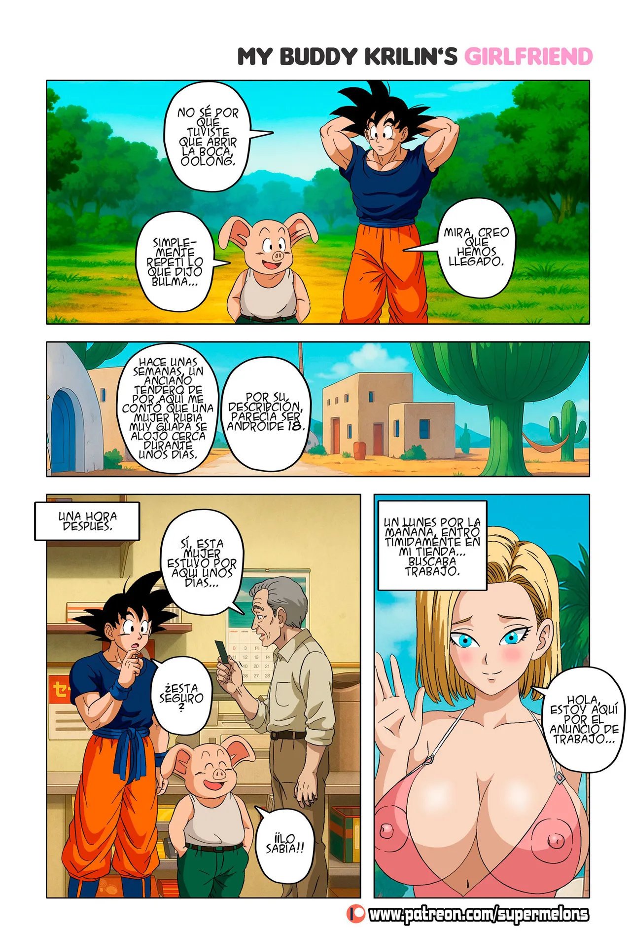 Mi amigo la novia de Krillin - Super Melons — página 6 del cómic de Dragon Ball
