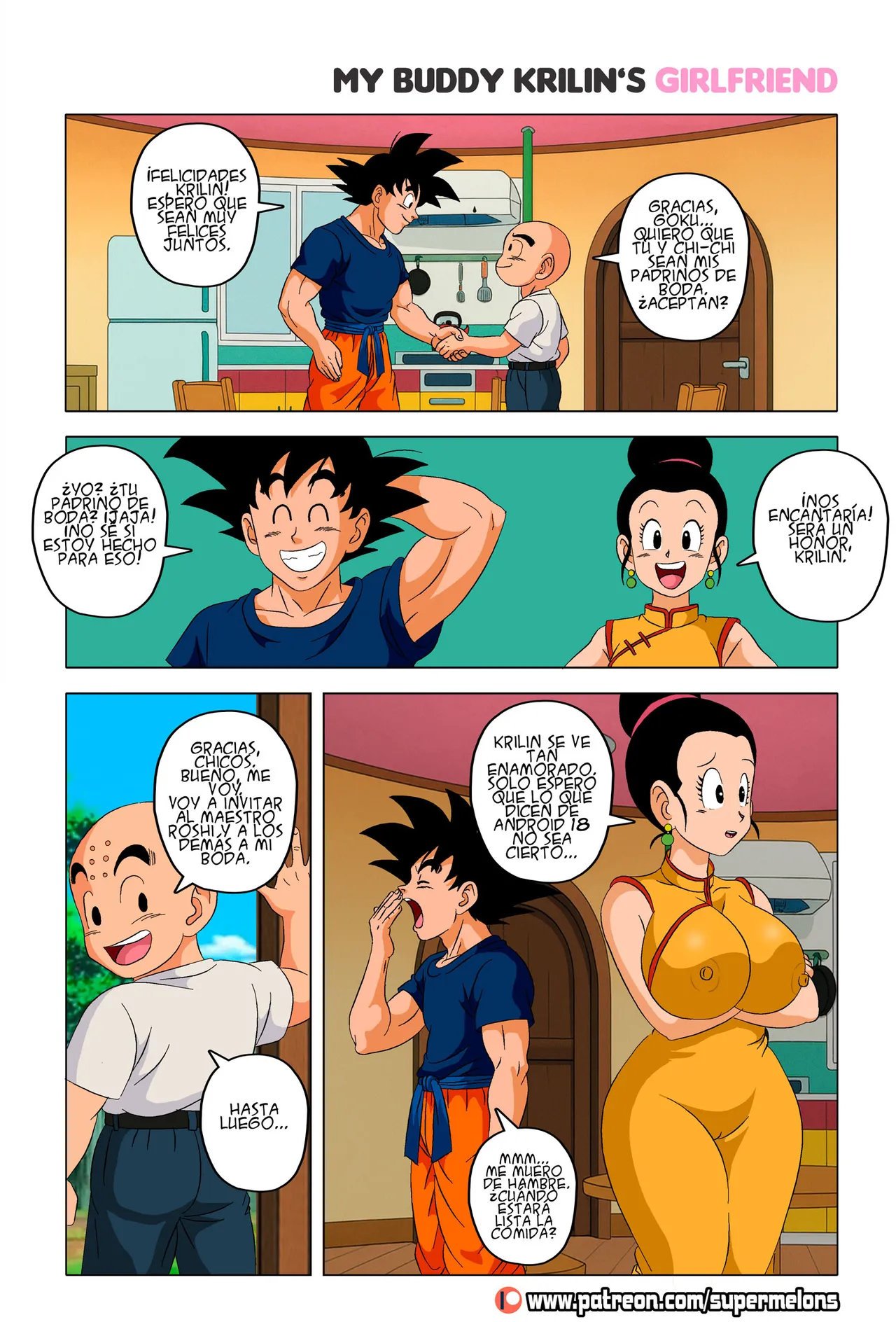 Página 3 de 36 de Mi amigo la novia de Krillin - Super Melons — Comic XXX Dragon Ball