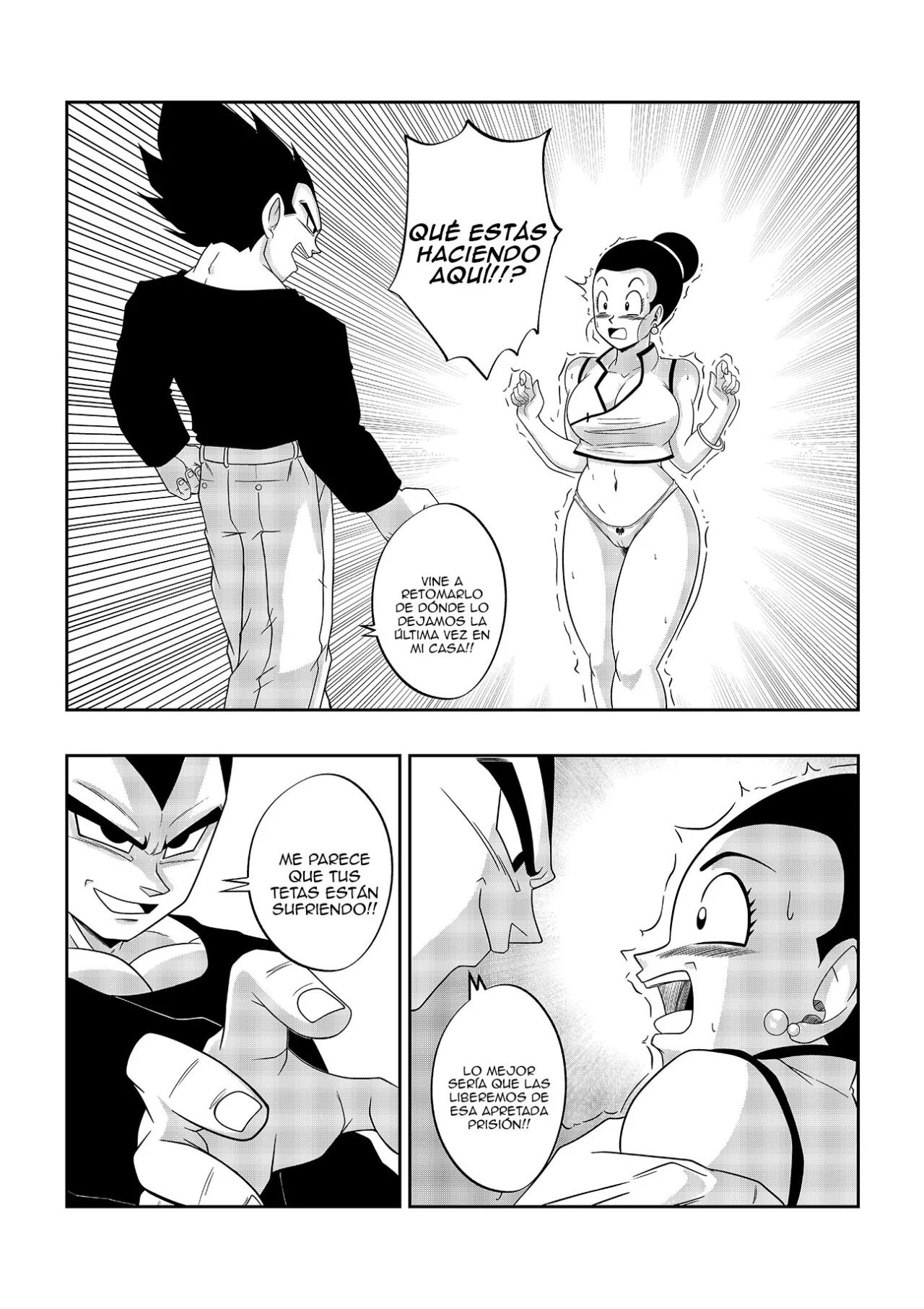 An unexpected Visit – Son Gokhan — página 6 del cómic de Dragon Ball