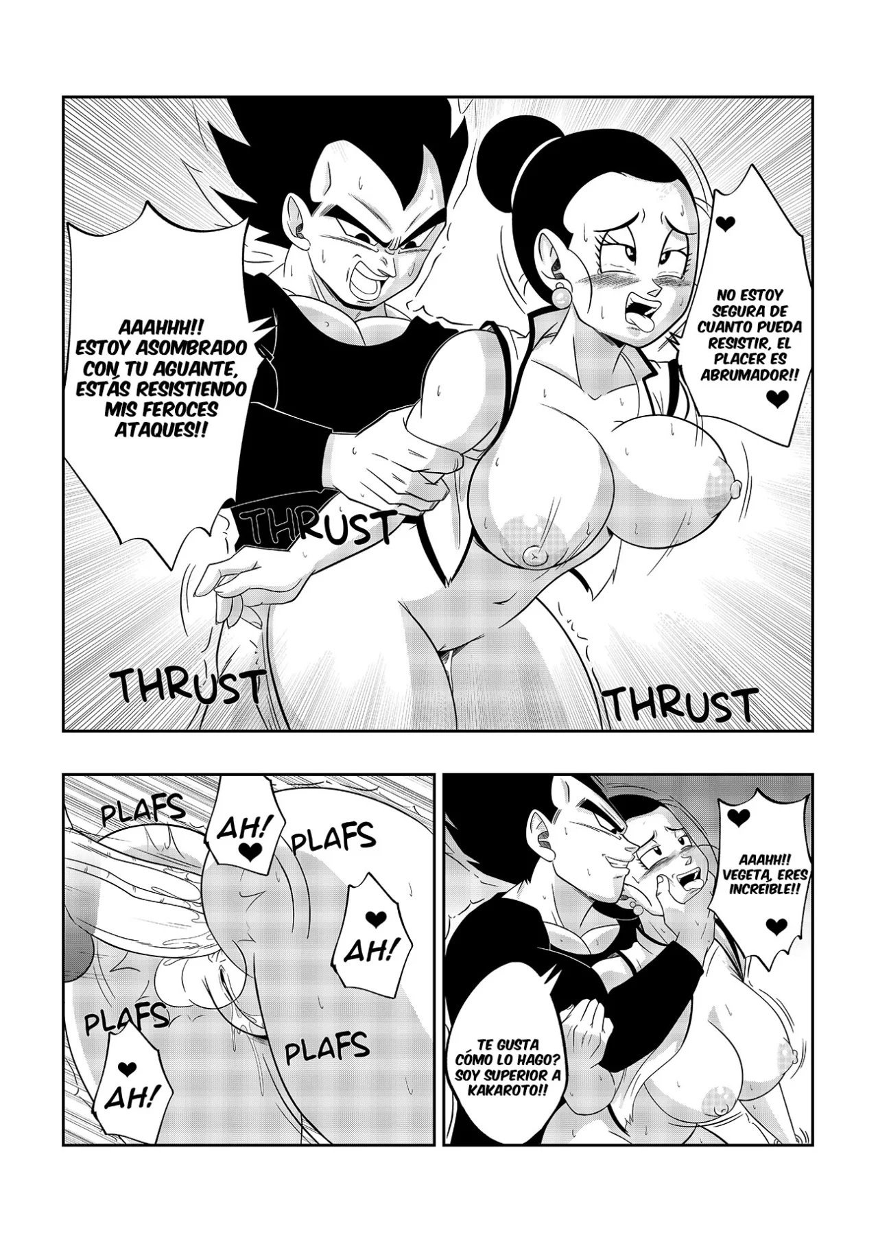An unexpected Visit – Son Gokhan — página 18 del cómic de Dragon Ball