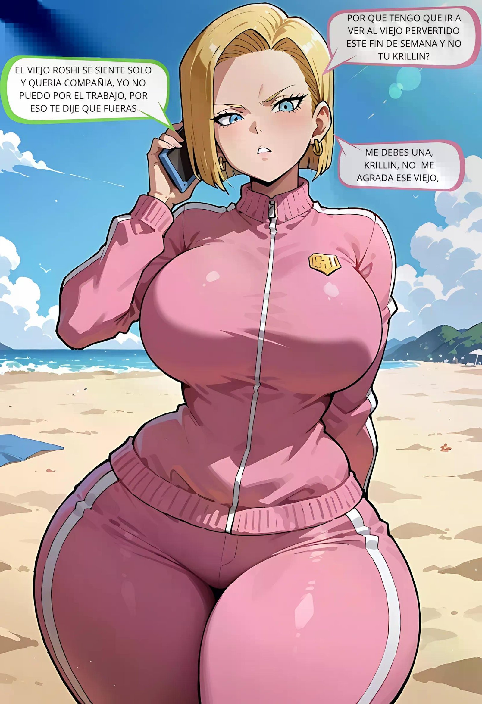 Android 18 da una visita Sorpresa — página 2 del cómic de Dragon Ball