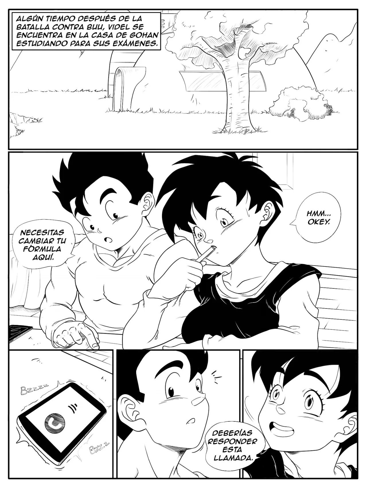 Heat After Work – Sloghy — página 2 del cómic de Dragon Ball