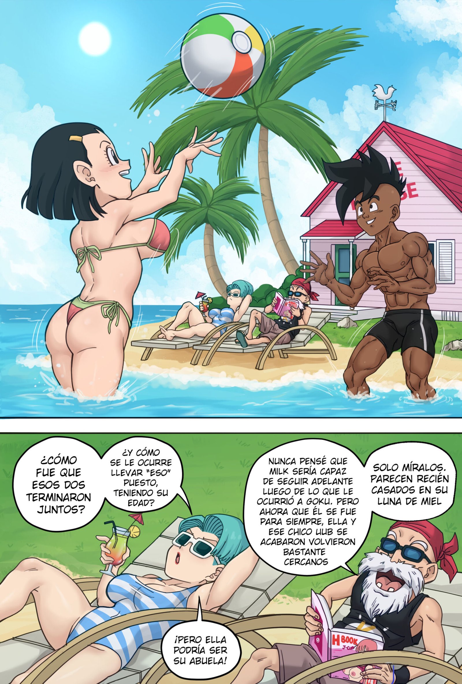 Las Vacaciones de Uub — página 2 del cómic de Dragon Ball