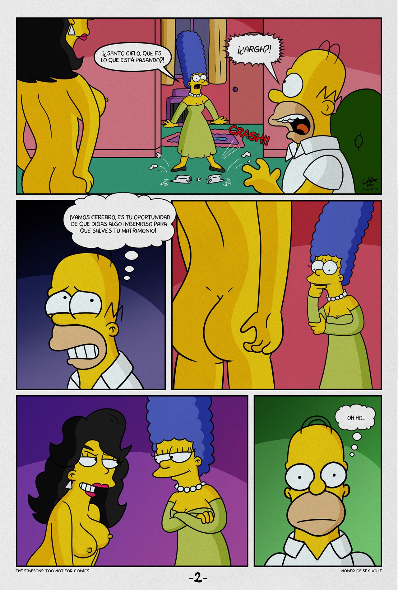 HOMER of SEX-VILLE xxx comic los simpson - HOMER of SEX-VILLE: Comic XXX Los Simpsons imagen 2
