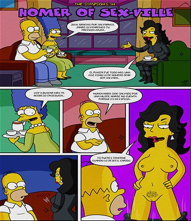HOMER of SEX-VILLE: Comic XXX Los Simpsons