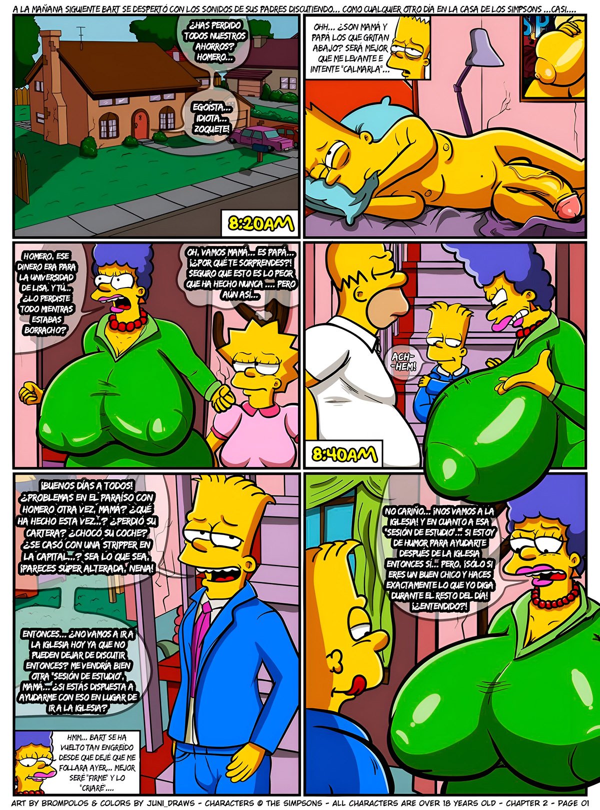 Los SEXENSTEINS parte 2 xxx comic los simpson - Los SEXENSTEINS parte 2 - Comic XXX Los Simpsons imagen 2