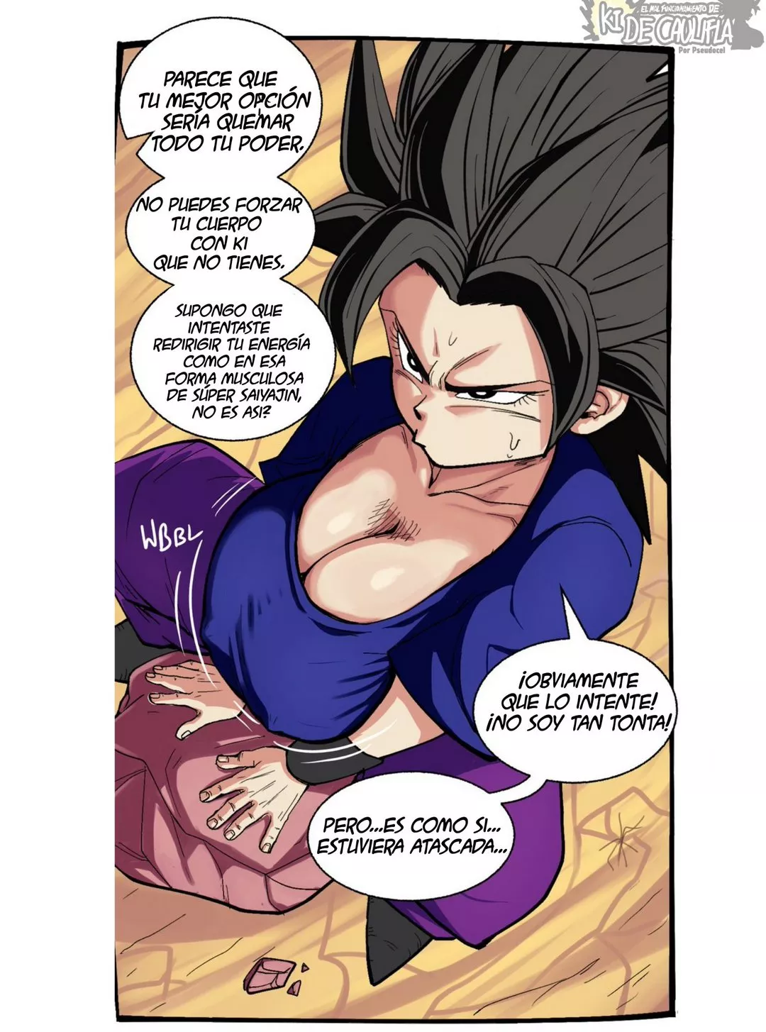 El Malfuncionamiento de Ki de Caulifla en Comic XXX Dragon Ball — página 9 de 29