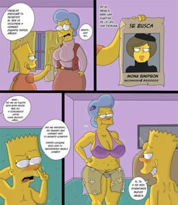 El SECRETO de MONA en Comic XXX Los Simpsons