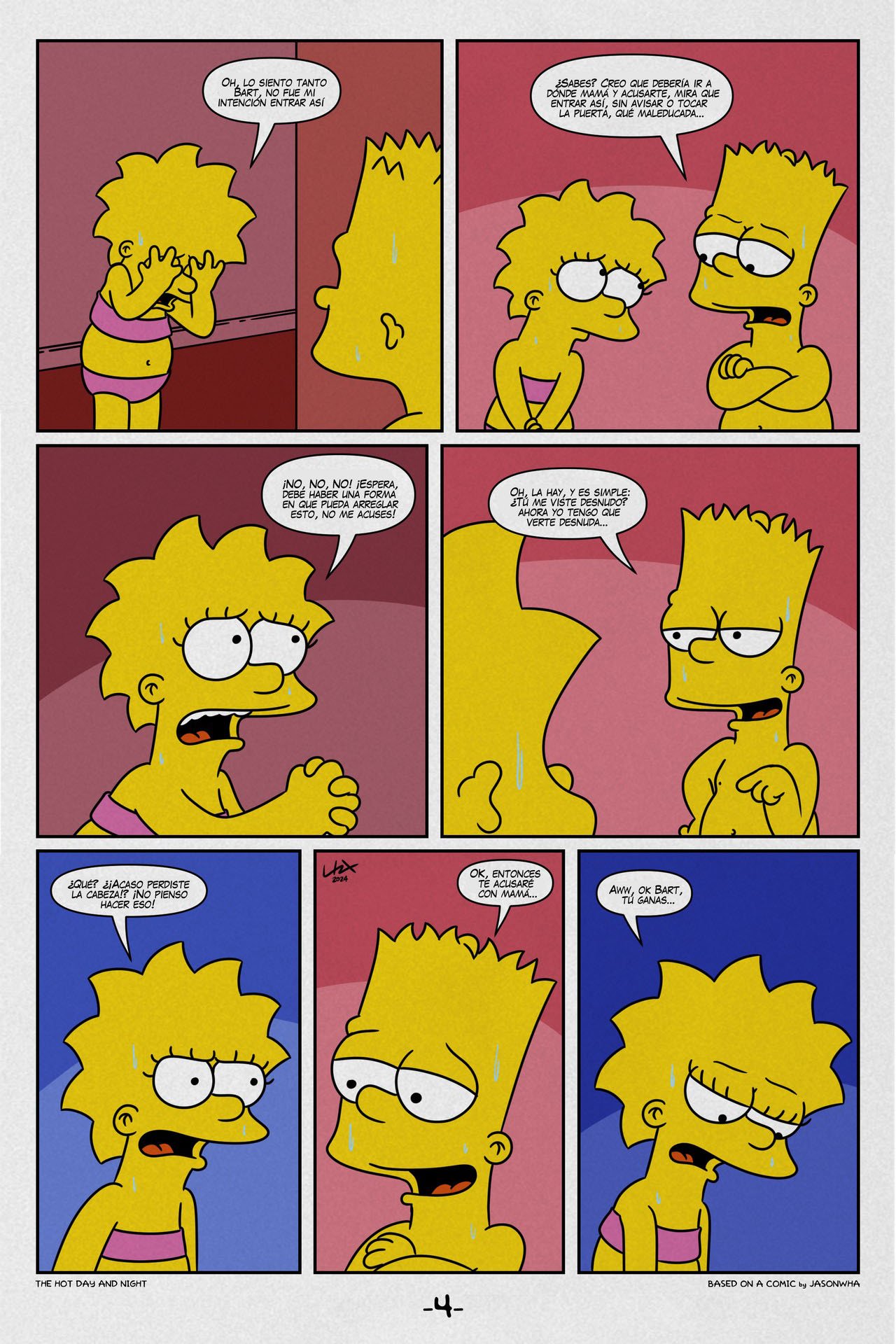The HOT DAY and NIGHT: Comic XXX Los Simpsons Marge Simpson - Comic XXX Los Simpsons imagen 5