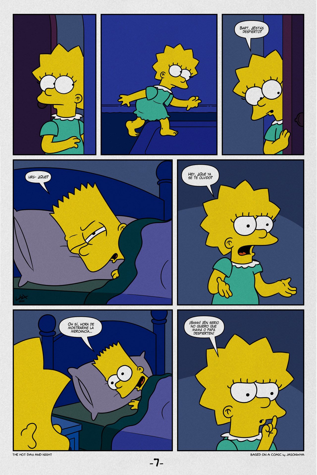 The HOT DAY and NIGHT: Comic XXX Los Simpsons - marge comic xxx página 8