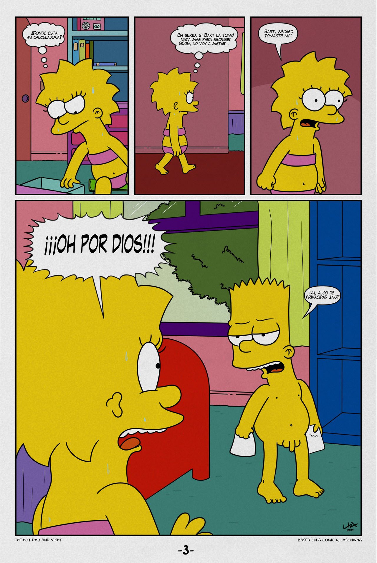 The HOT DAY and NIGHT: Comic XXX Los Simpsons - marge comic xxx página 4