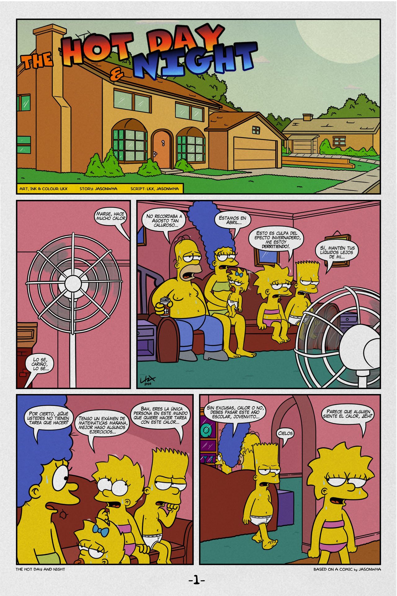 marge comic xxx - The HOT DAY and NIGHT: Comic XXX Los Simpsons imagen 2