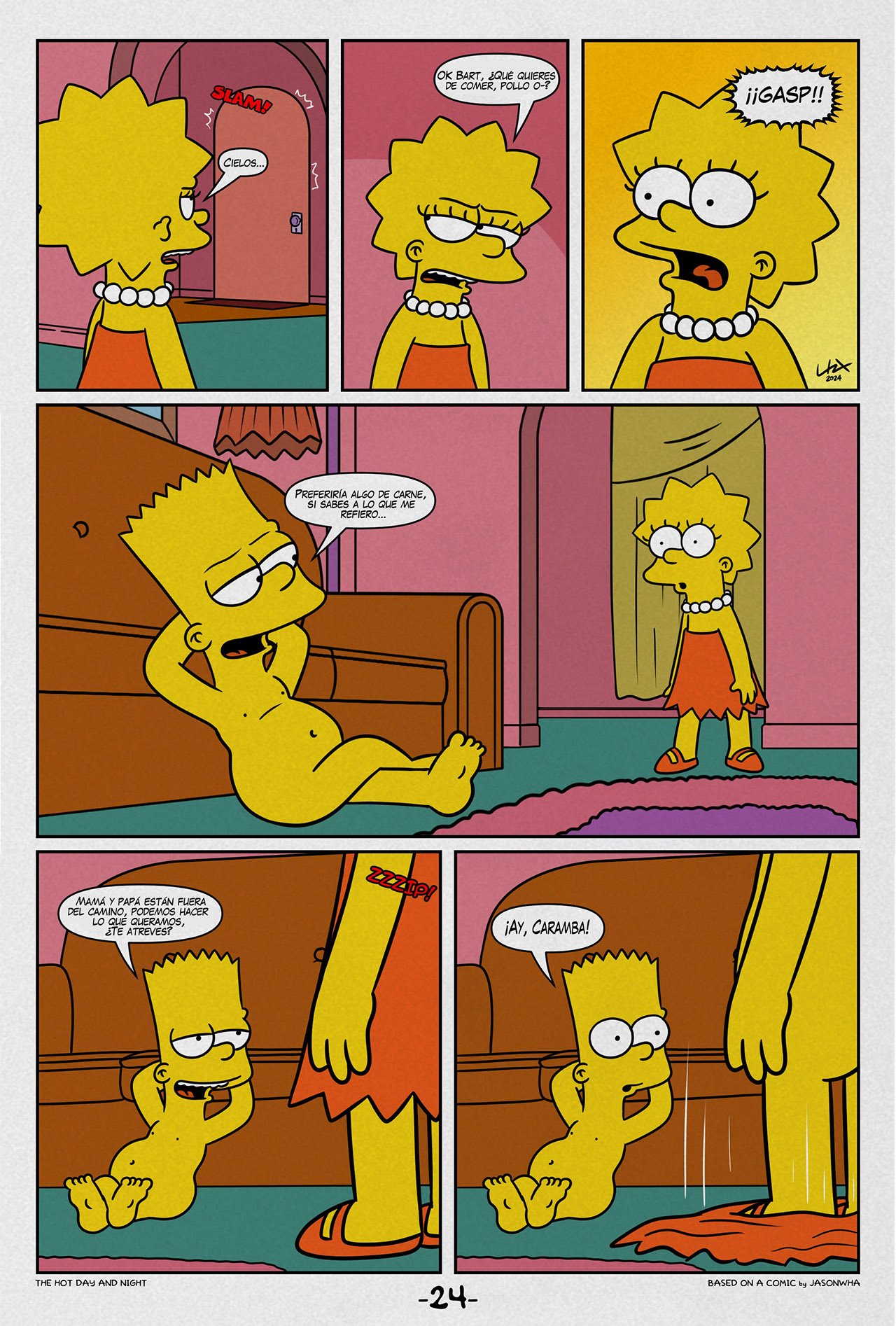 The HOT DAY and NIGHT: Comic XXX Los Simpsons Marge Simpson - Comic XXX Los Simpsons imagen 25