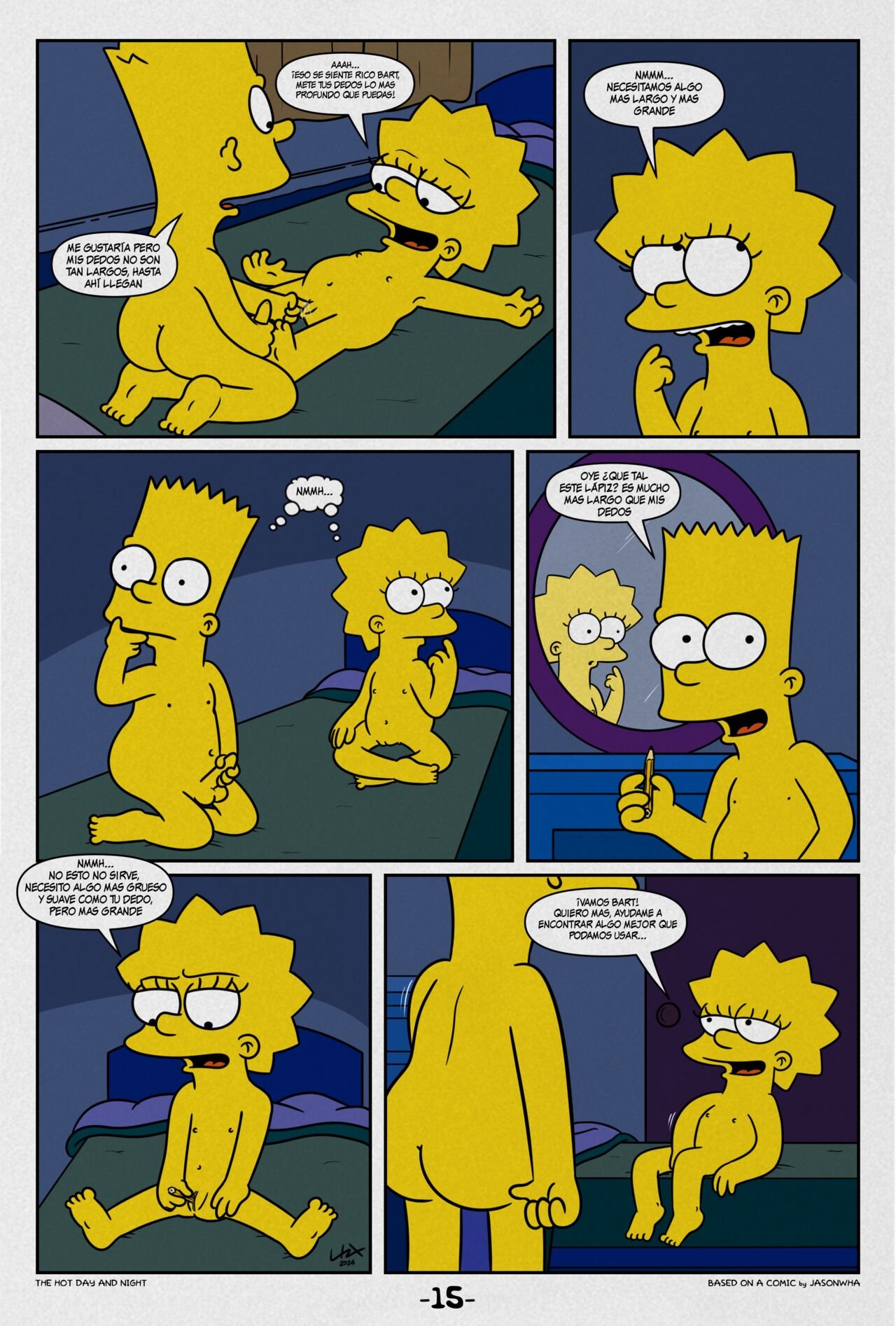 The HOT DAY and NIGHT: Comic XXX Los Simpsons - marge comic xxx página 16