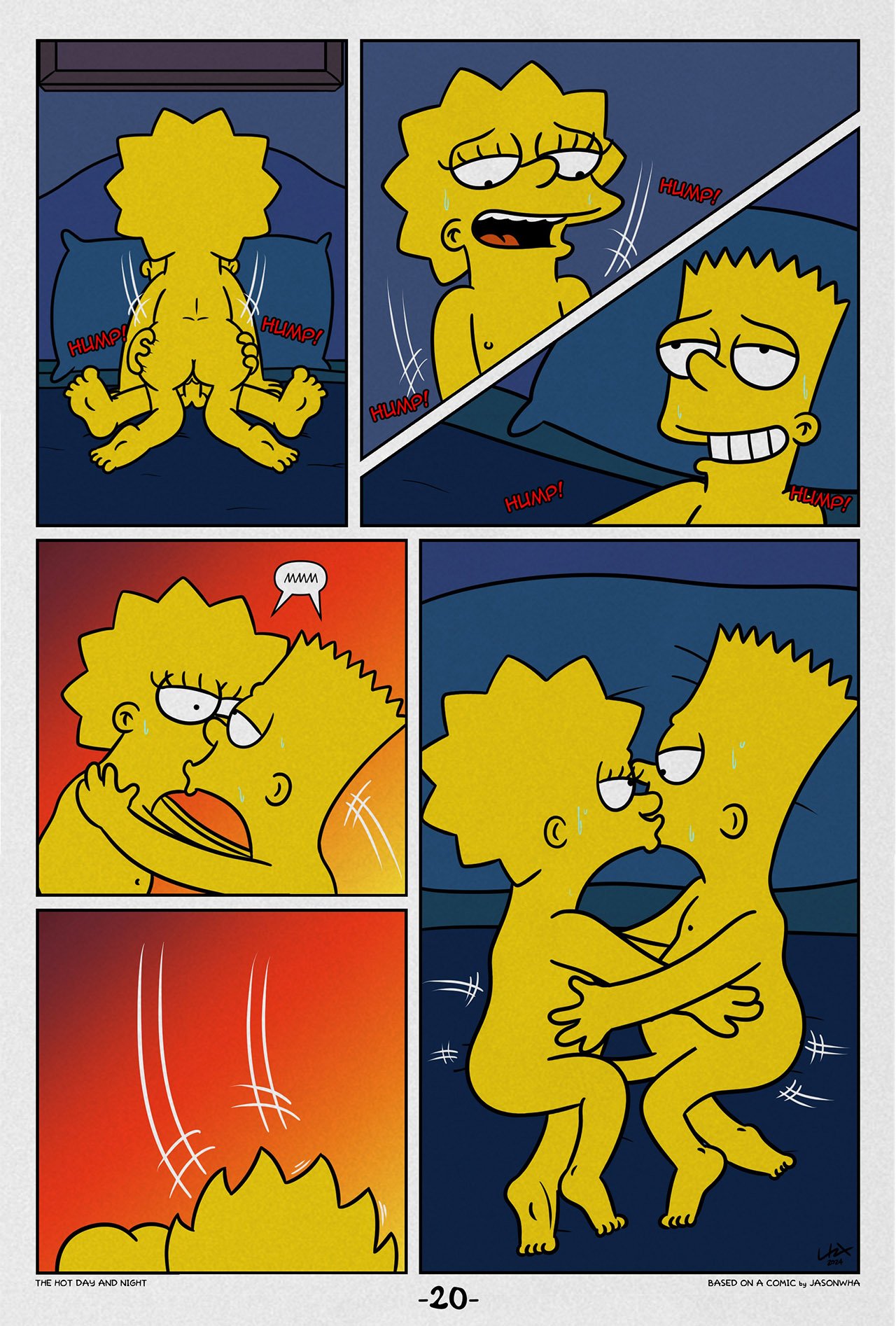 The HOT DAY and NIGHT: Comic XXX Los Simpsons Marge Simpson - Comic XXX Los Simpsons imagen 21