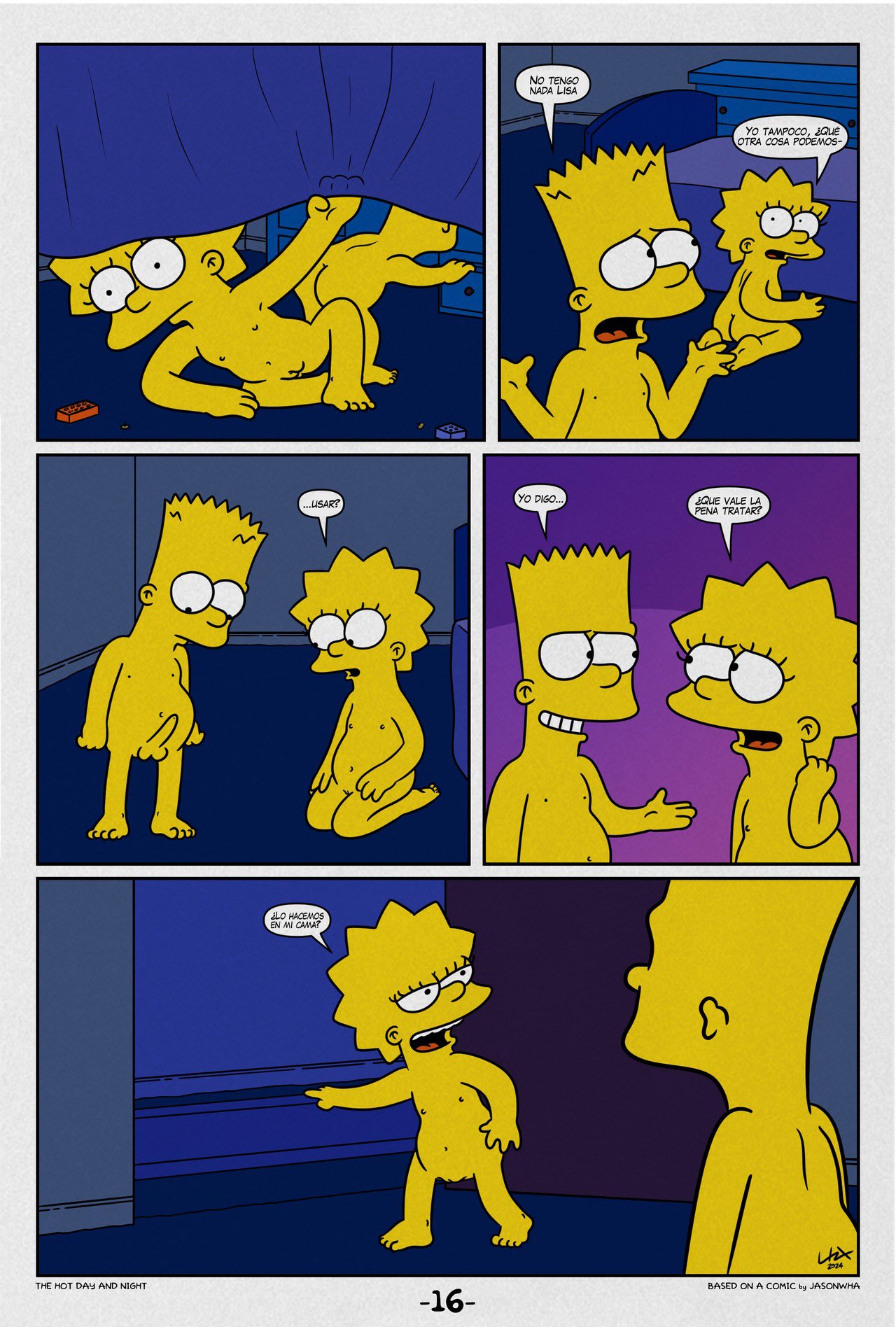 The HOT DAY and NIGHT: Comic XXX Los Simpsons Marge Simpson - Comic XXX Los Simpsons imagen 17