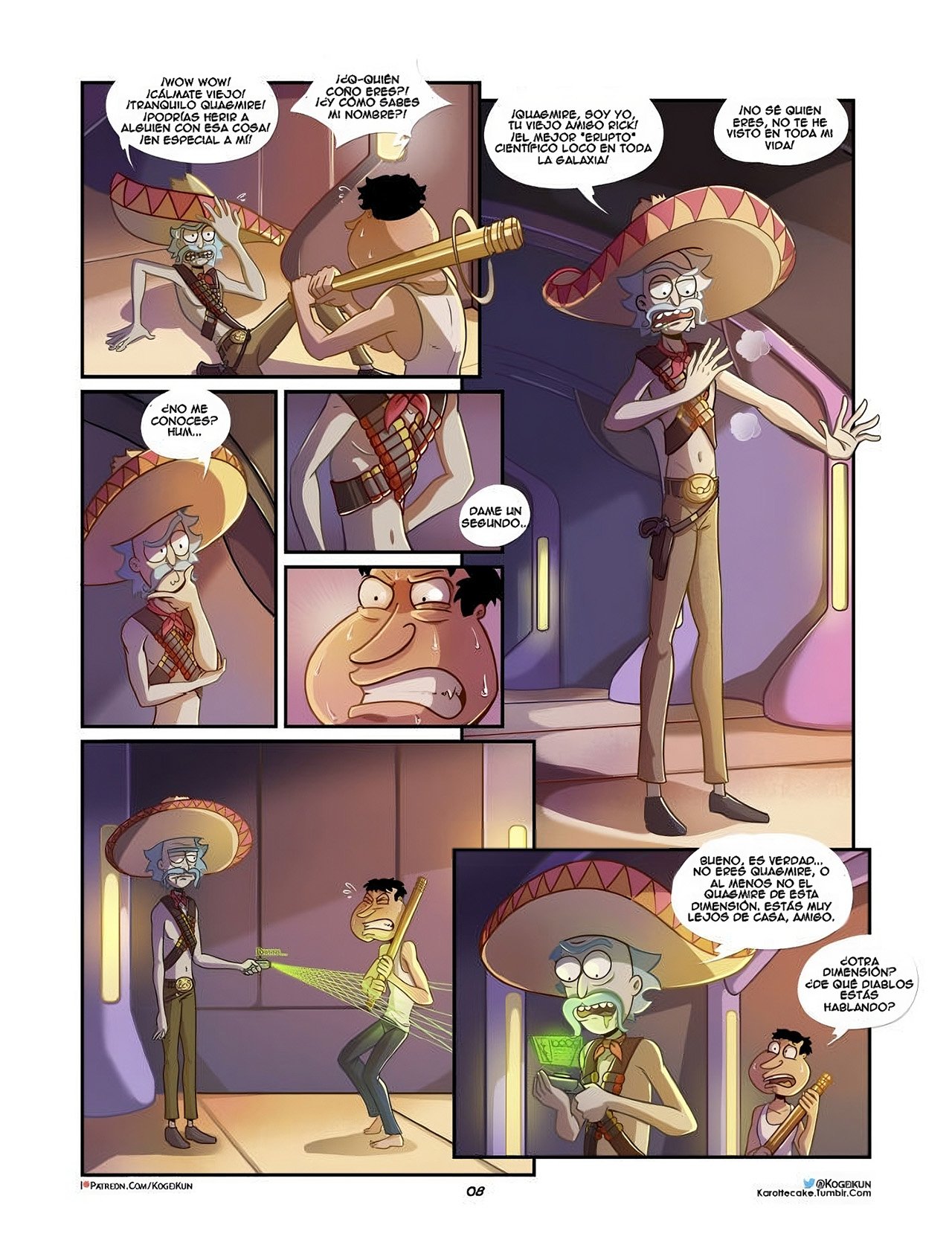 Quagmire – Into The Multiverse Parte 1 en Comic XXX Padre de Familia — página 9 de 33