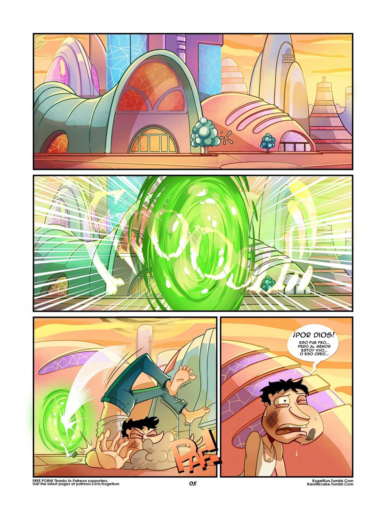 Quagmire – Into The Multiverse Parte 1 — página 6 del cómic Padre de Familia XXX