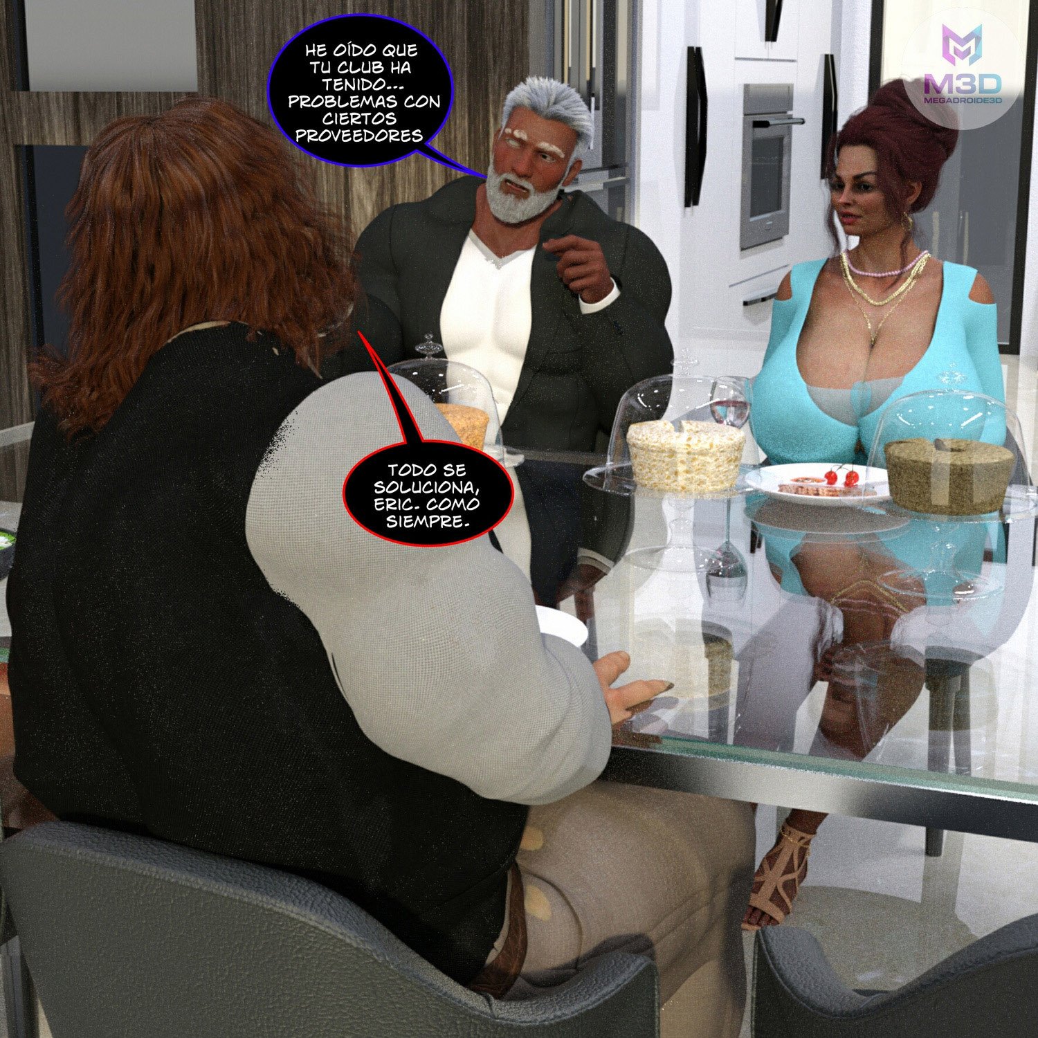 Reunion de Ex-ALUMNOS parte 4 — página 2 del cómic 3D XXX