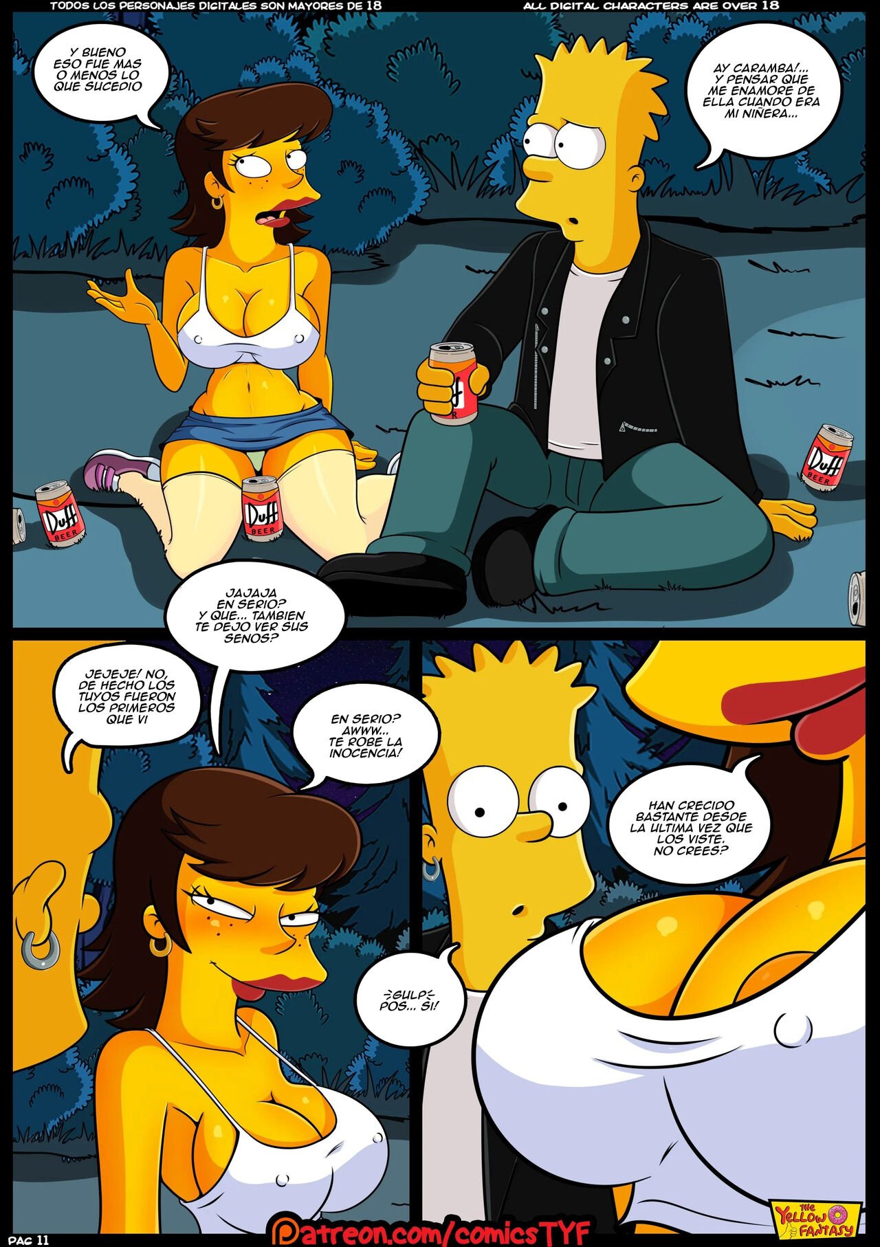 Reencuentro: Comic XXX Los Simpsons con Marge y Homer en acción - marge comic xxx página 12