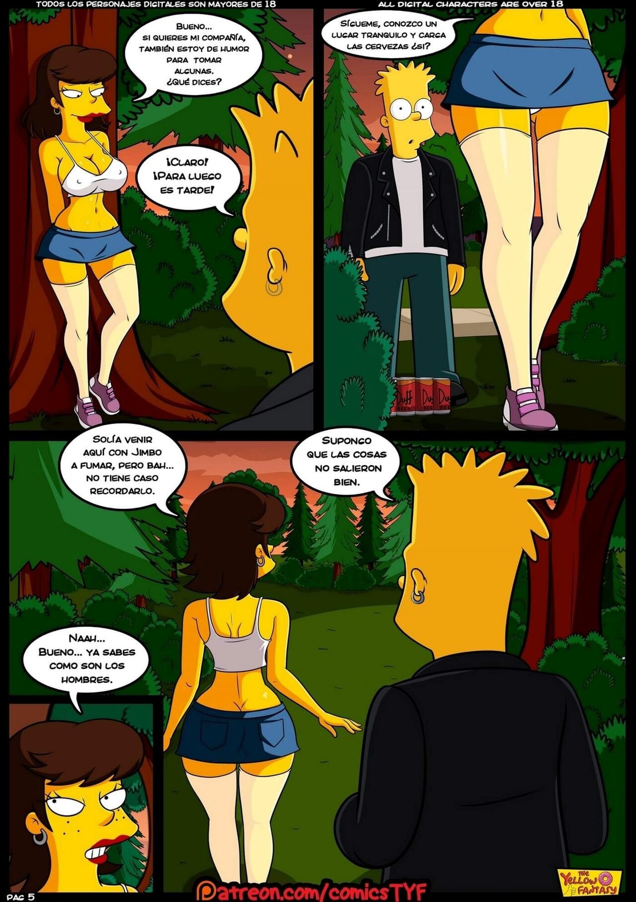 marge comic xxx - Reencuentro: Comic XXX Los Simpsons con Marge y Homer en acción imagen 6