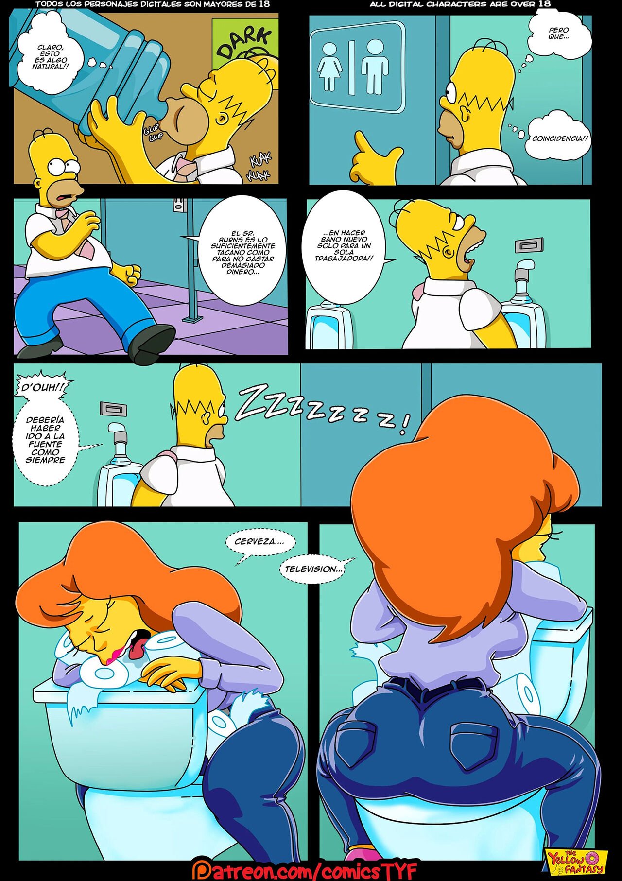 AMOR Radioactivo xxx comic los simpson - Amor Radioactivo: Comic XXX Los Simpsons imagen 10