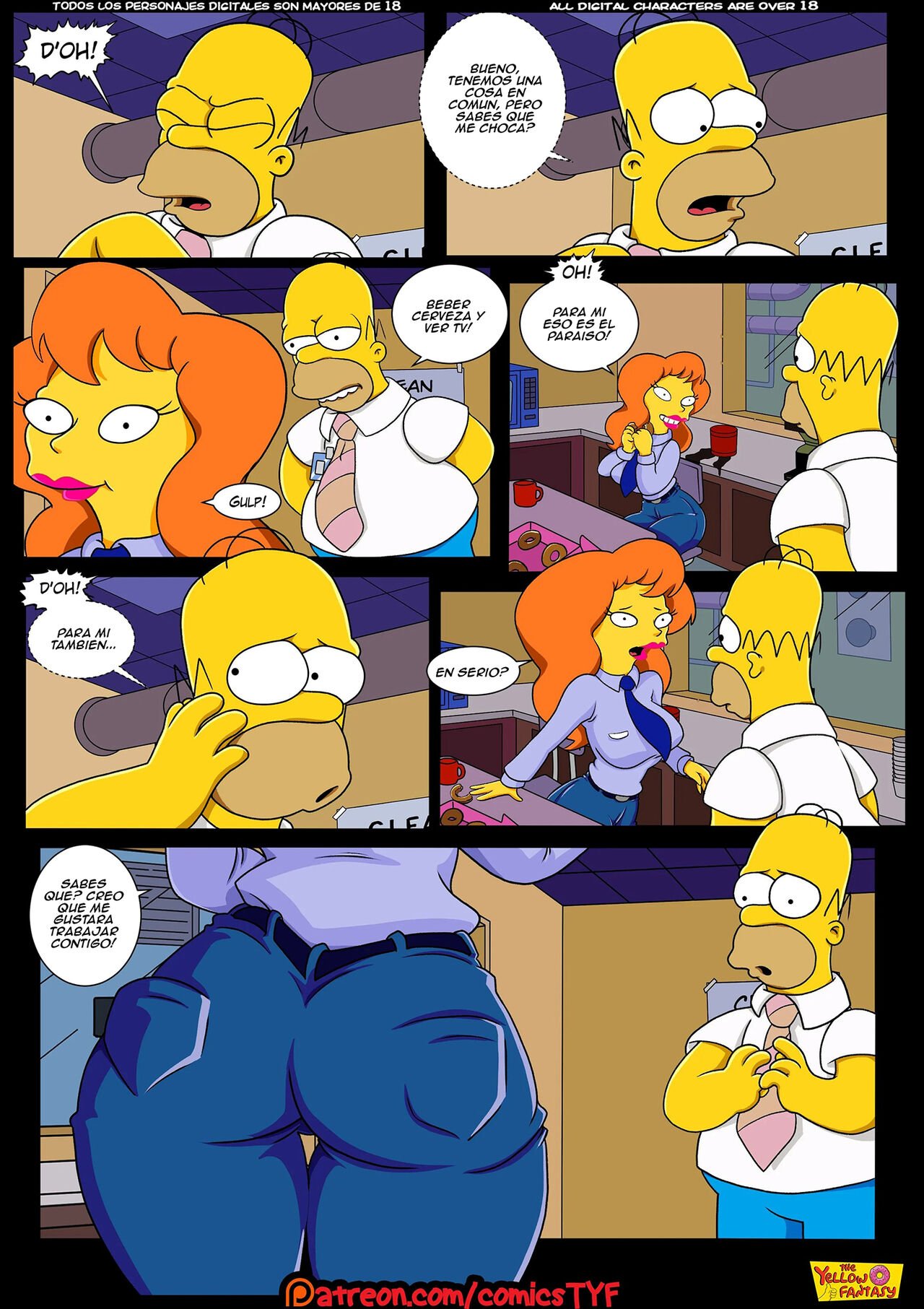 AMOR Radioactivo Amor Radioactivo: Comic XXX Los Simpsons - xxx comic los simpson página 8