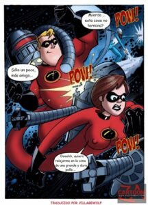 Comic XXX Los Increíbles: Frozono x Helen