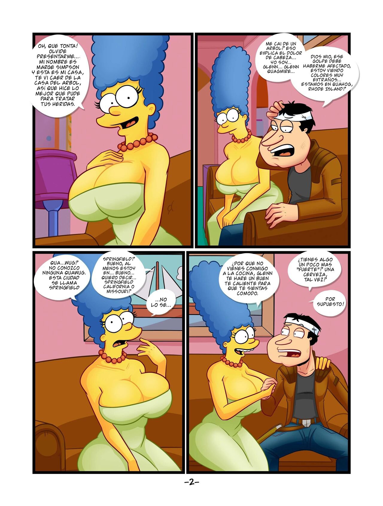 xxx comic los simpson - Quagmire en el Multiverso Parte 2: Comic XXX Los Simpsons imagen 2