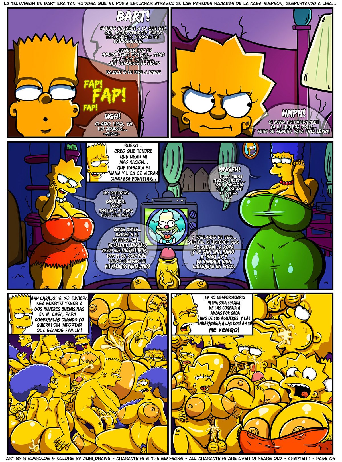 Los SEXENSTEINS parte 1: Comic XXX Los Simpsons - xxx comic los simpson página 4