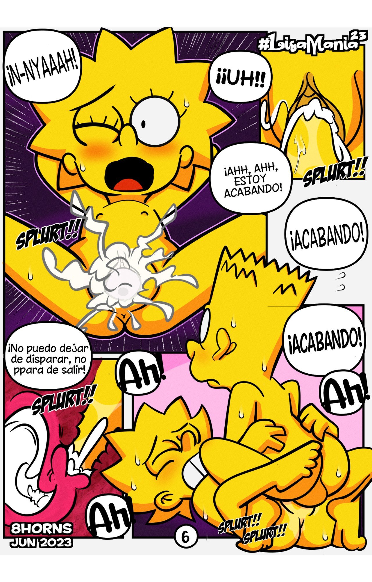 Having Pasión con el Amor en Comic XXX Los Simpsons - xxx comic los simpson página 8