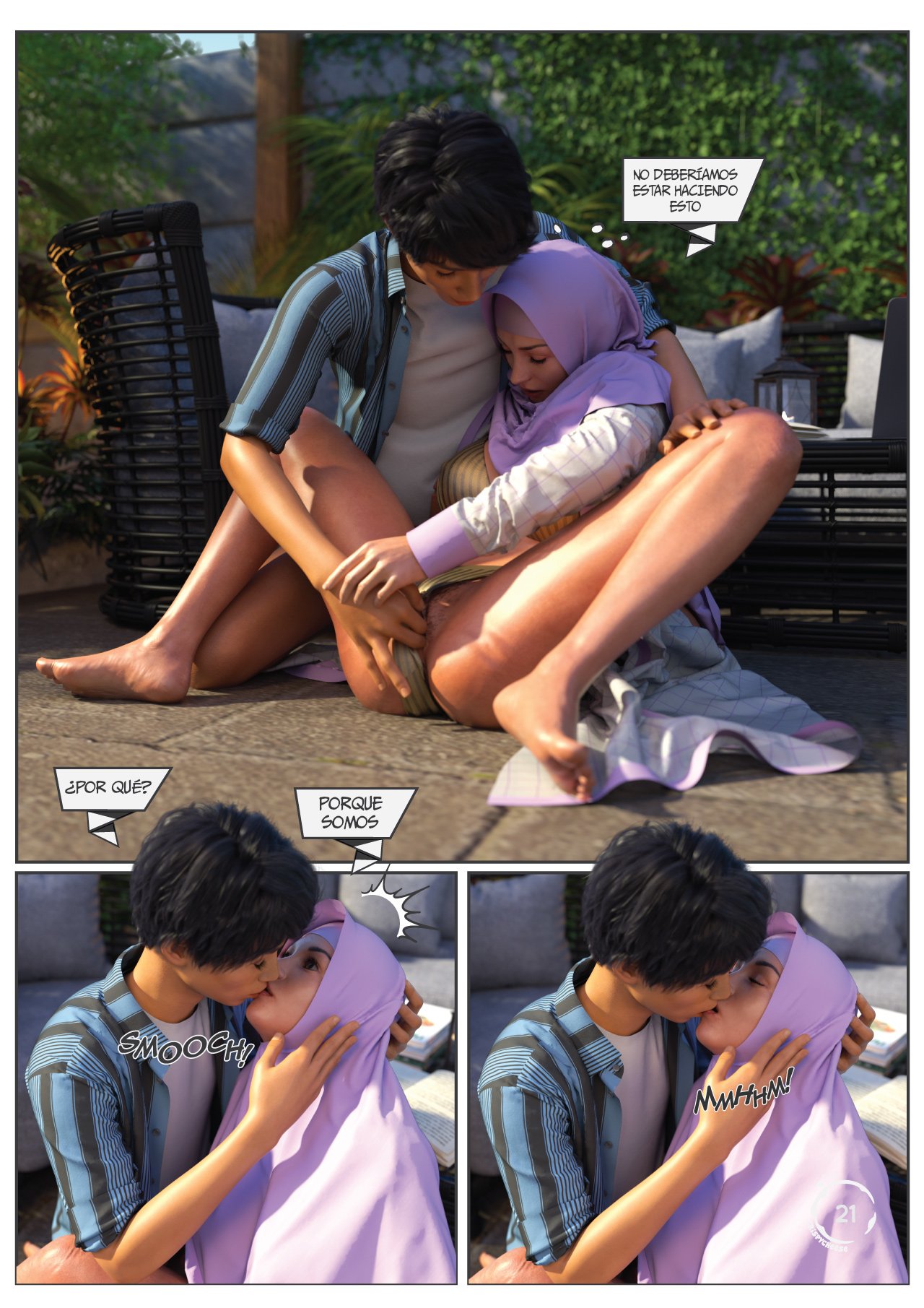BLENDED Bonds — página 22 del cómic 3D XXX