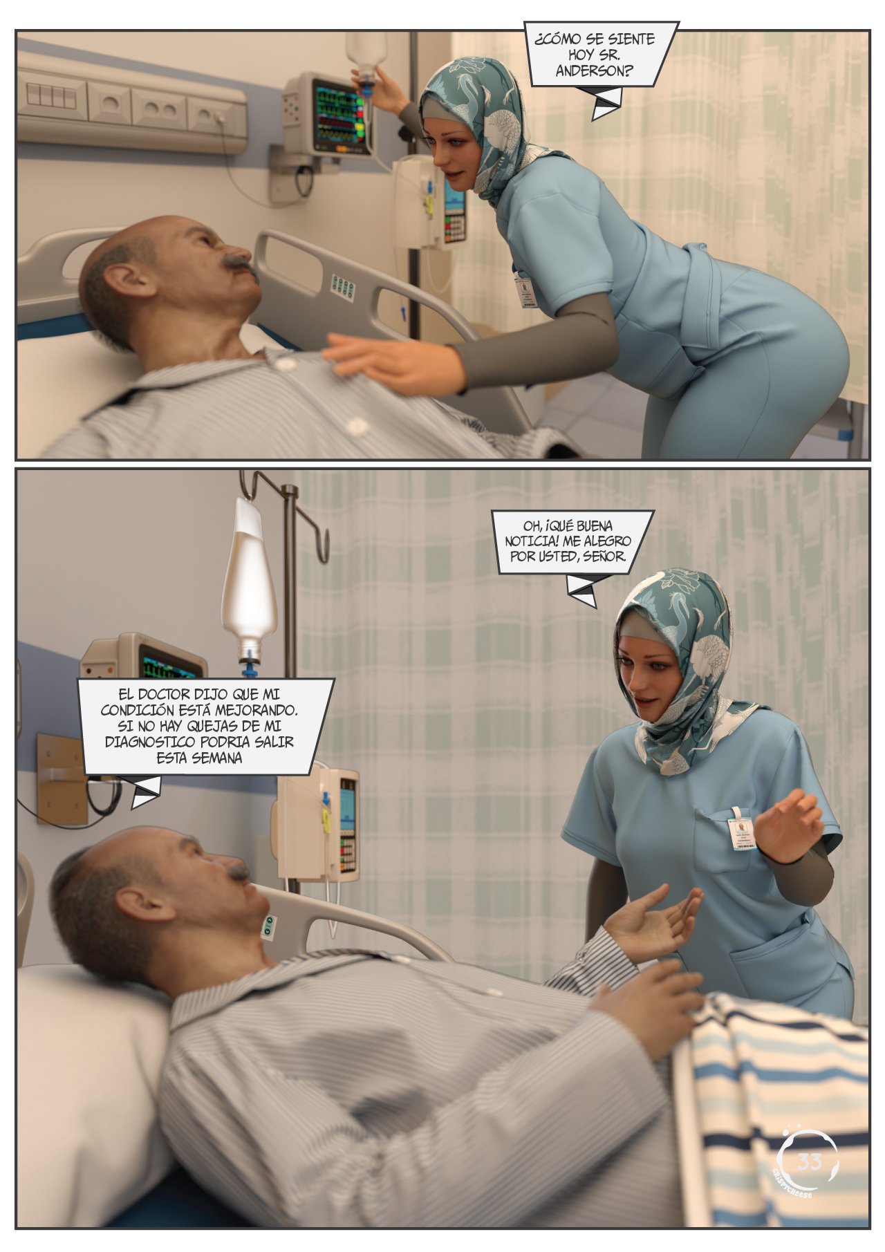 BLENDED Bonds — página 34 del cómic 3D XXX