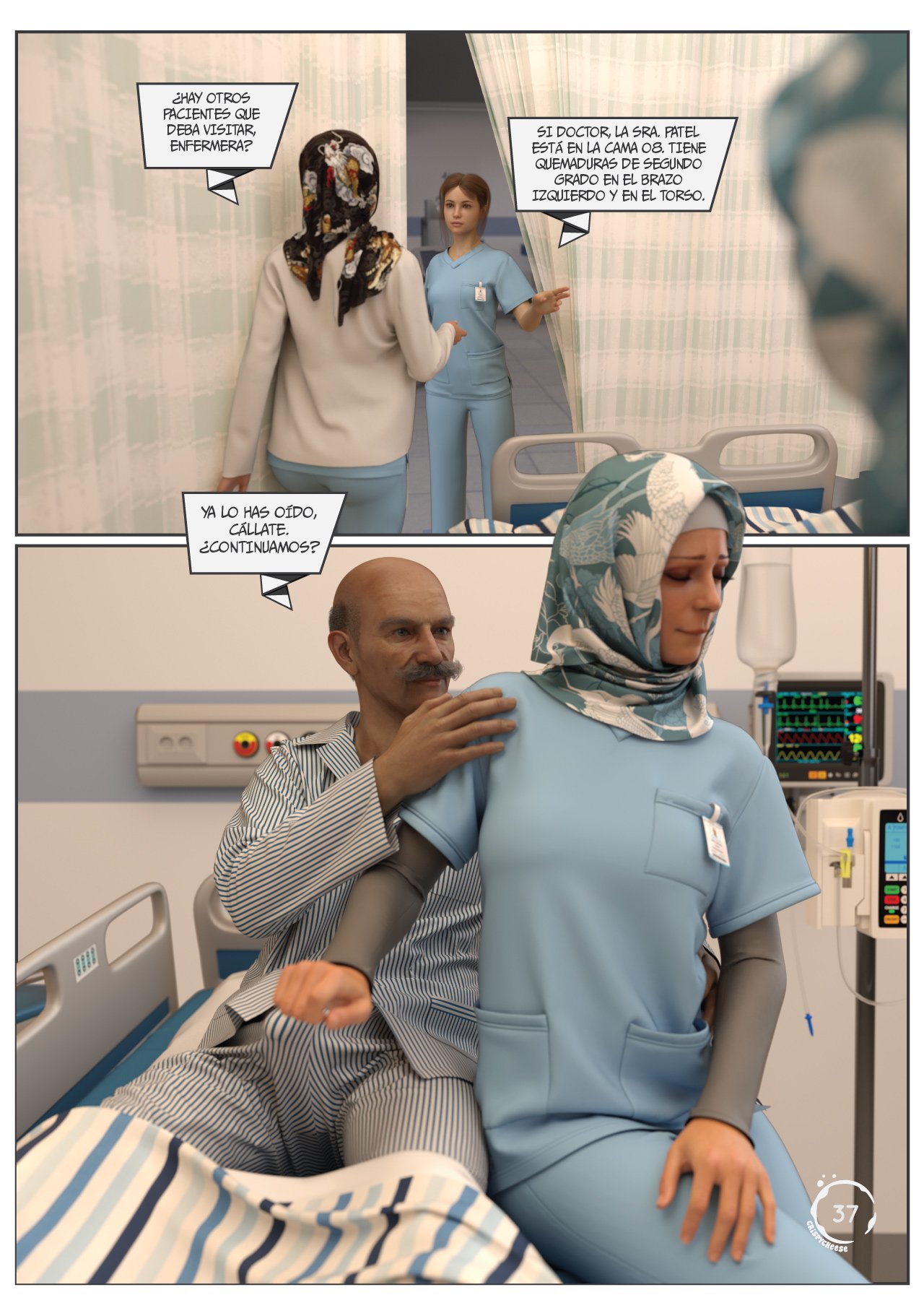 BLENDED Bonds — página 38 del cómic 3D XXX