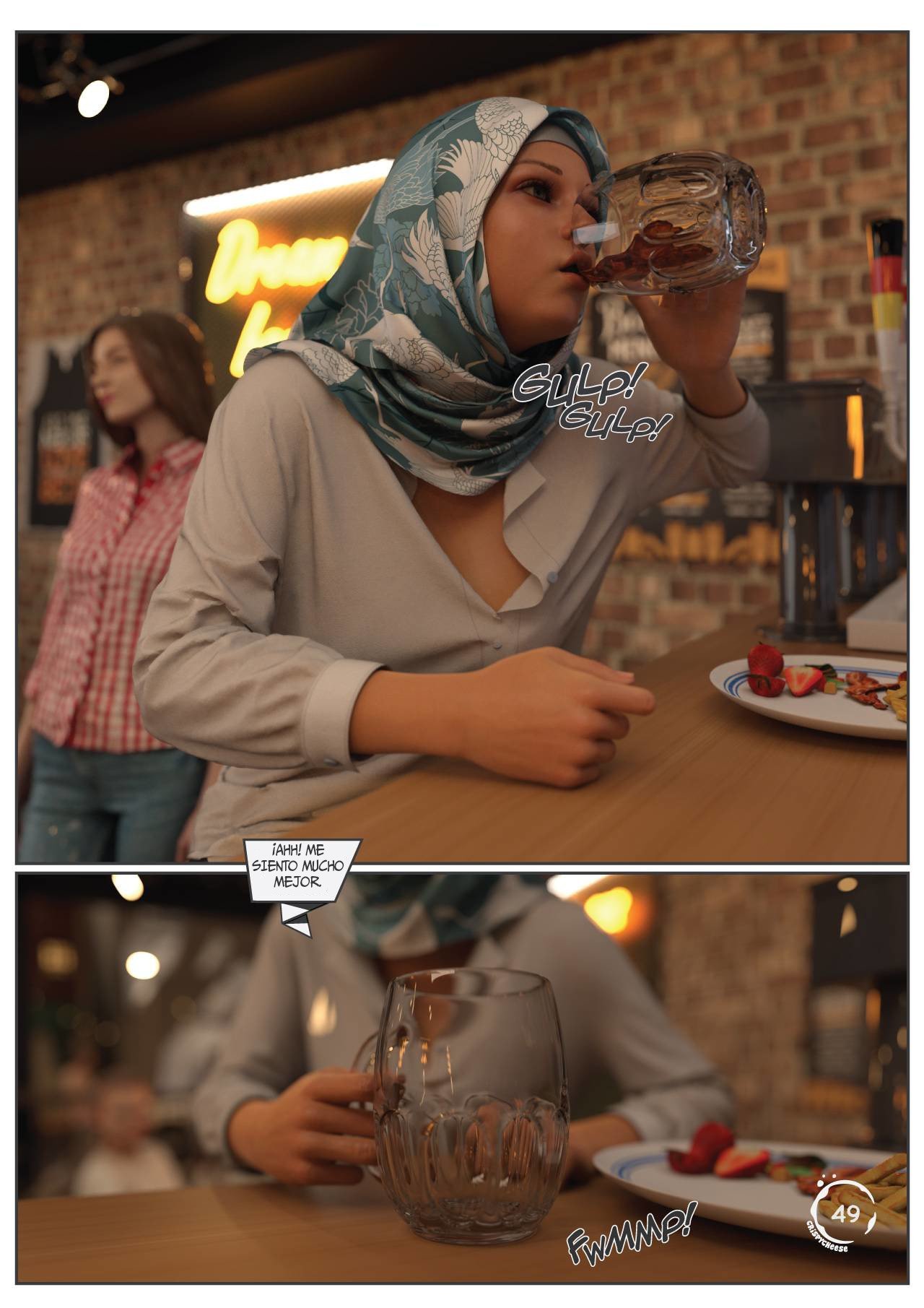 BLENDED Bonds — página 50 del cómic 3D XXX