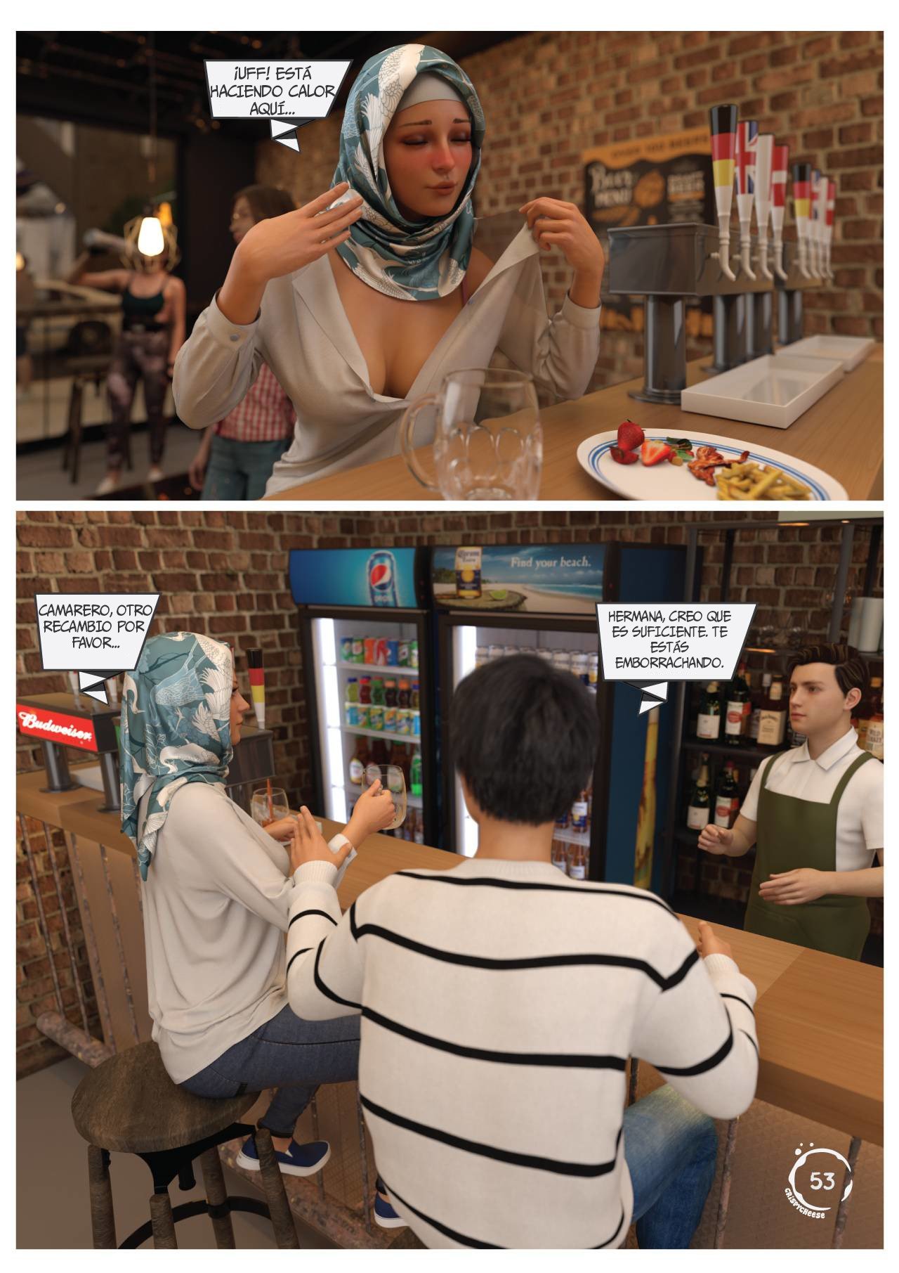 BLENDED Bonds — página 54 del cómic 3D XXX