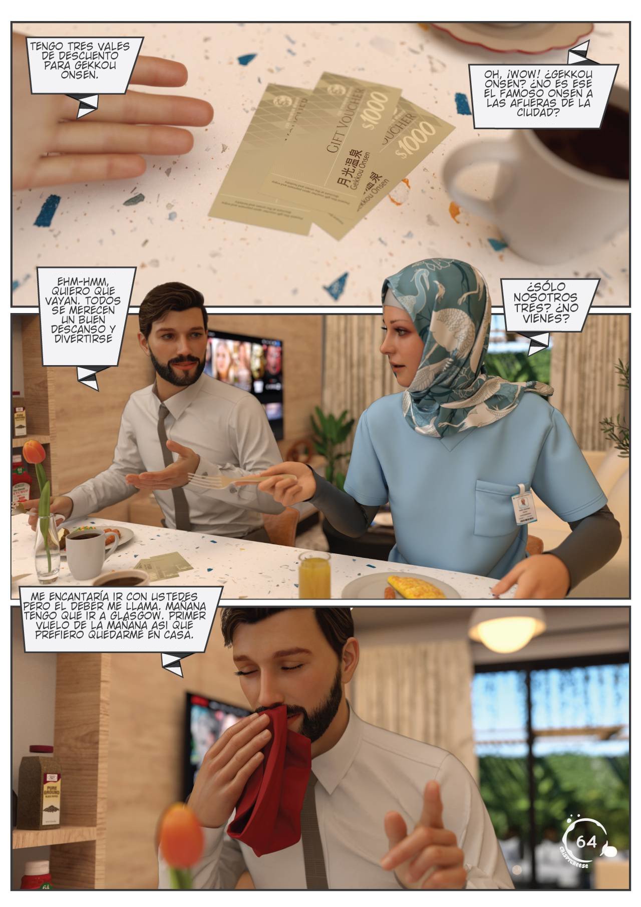BLENDED Bonds en Comic 3D XXX — página 65 de 97