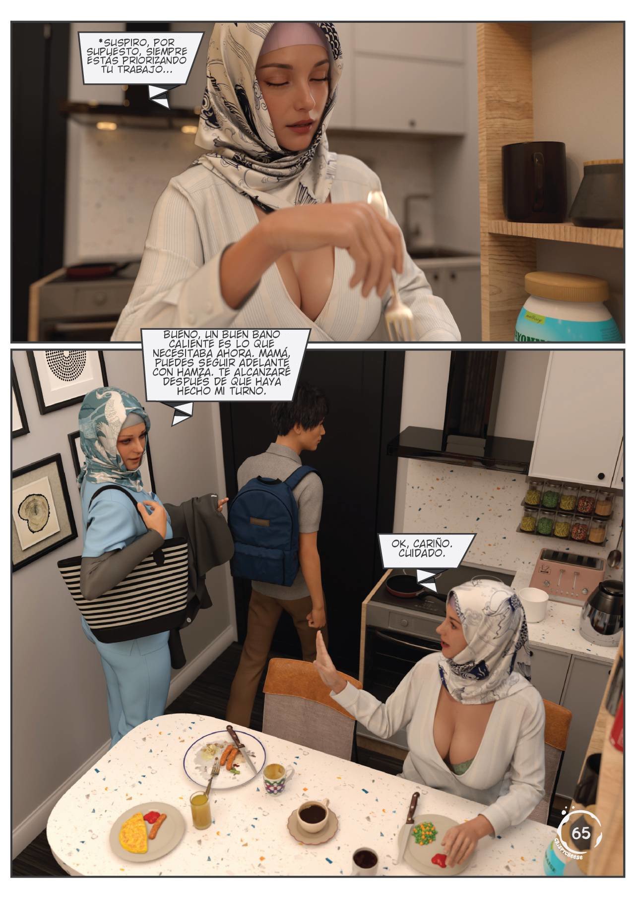 BLENDED Bonds — página 66 del cómic 3D XXX